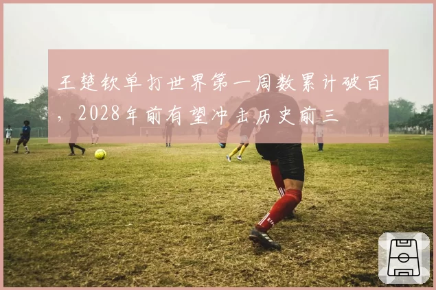 王楚钦单打世界第一周数累计破百,2028年前有望冲击历史前三